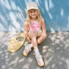 image:imageDREAM PAIRS Girls Tennis Shoes Rainbow SneakersPinkMint