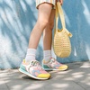 image:imageDREAM PAIRS Girls Tennis Shoes Rainbow SneakersPinkMint