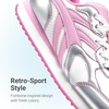 image:imageDREAM PAIRS Girls Tennis Shoes Rainbow SneakersWhitePink