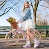 image:imageDREAM PAIRS Girls Tennis Shoes Rainbow SneakersWhitePink