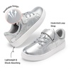 image:imageDREAM PAIRS Unisex School Sneakers Tennis ShoesAll Silver