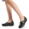 image:imageDREAM PAIRS Women Comfort Closed Toe Work Sandals LoaferBlack