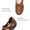 image:imageDREAM PAIRS Women Comfort Closed Toe Work Sandals LoaferTan