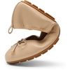 image:imageDREAM PAIRS Womens Foldable Bowknot Ballet FlatsNude