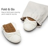 image:imageDREAM PAIRS Womens Foldable Bowknot Ballet FlatsWhite