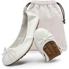 image:imageDREAM PAIRS Womens Foldable Bowknot Ballet FlatsWhite