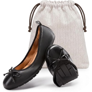 image:imageDREAM PAIRS Womens Foldable Bowknot Ballet FlatsBlack