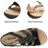 image:imageDREAM PAIRS Womens Comfortable Arch Support Flat SandalsBlack