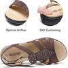 image:imageDREAM PAIRS Womens Comfortable Arch Support Flat SandalsBrown