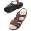 image:imageDREAM PAIRS Womens Comfortable Arch Support Flat SandalsBrown