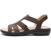 image:imageDREAM PAIRS Womens Comfortable Arch Support Flat SandalsBrown
