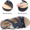 image:imageDREAM PAIRS Womens Comfortable Arch Support Flat SandalsNavy