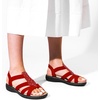 image:imageDREAM PAIRS Womens Comfortable Arch Support Flat SandalsRed