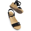 image:imageDREAM PAIRS Womens Cushioned Platform Wedge SandalsBlackPu