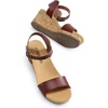 image:imageDREAM PAIRS Womens Cushioned Platform Wedge SandalsBrownpu
