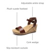 image:imageDREAM PAIRS Womens Cushioned Platform Wedge SandalsBrownpu