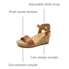 image:imageDREAM PAIRS Womens Cushioned Platform Wedge SandalsCamelPu