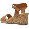 image:imageDREAM PAIRS Womens Cushioned Platform Wedge SandalsCamelPu
