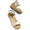 image:imageDREAM PAIRS Womens Cushioned Platform Wedge SandalsGoldpu