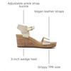 image:imageDREAM PAIRS Womens Cushioned Platform Wedge SandalsGoldpu