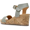 image:imageDREAM PAIRS Womens Cushioned Platform Wedge SandalsGreyPu