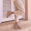 image:imageDREAM PAIRS Womens Cushioned Platform Wedge SandalsGreyPu
