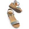 image:imageDREAM PAIRS Womens Cushioned Platform Wedge SandalsGreyPu