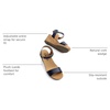 image:imageDREAM PAIRS Womens Cushioned Platform Wedge SandalsNavy