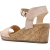 image:imageDREAM PAIRS Womens Cushioned Platform Wedge SandalsNudePu