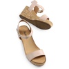 image:imageDREAM PAIRS Womens Cushioned Platform Wedge SandalsNudePu