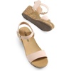 image:imageDREAM PAIRS Womens Cushioned Platform Wedge SandalsNudesuede