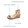 image:imageDREAM PAIRS Womens Cushioned Platform Wedge SandalsNudesuede