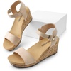 image:imageDREAM PAIRS Womens Cushioned Platform Wedge SandalsNudesuede