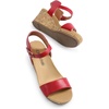 image:imageDREAM PAIRS Womens Cushioned Platform Wedge SandalsRedPu