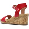 image:imageDREAM PAIRS Womens Cushioned Platform Wedge SandalsRedPu