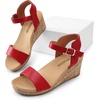image:imageDREAM PAIRS Womens Cushioned Platform Wedge SandalsRedPu