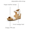 image:imageDREAM PAIRS Womens Cushioned Platform Wedge SandalsWhitePu