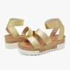 image:imageDREAM PAIRS Womens Open Toe Elastic Platform Wedge SandalsGold