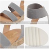 image:imageDREAM PAIRS Womens Open Toe Elastic Platform Wedge SandalsGrey