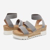 image:imageDREAM PAIRS Womens Open Toe Elastic Platform Wedge SandalsGrey
