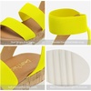 image:imageDREAM PAIRS Womens Open Toe Elastic Platform Wedge SandalsNeonLime