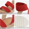image:imageDREAM PAIRS Womens Open Toe Elastic Platform Wedge SandalsRed