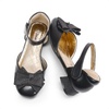 image:imageDREAM PAIRS Flower Girls Dress Shoes Bow Low HeelsBlack