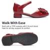 image:imageDREAM PAIRS Flower Girls Dress Shoes Bow Low HeelsDark Red