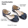 image:imageDREAM PAIRS Flower Girls Dress Shoes Bow Low HeelsNavy