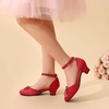 image:imageDREAM PAIRS Flower Girls Dress Shoes Low HeelsRed