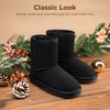 image:imageDREAM PAIRS Girls Boots Kids Boys Winter Mid BootAll Black