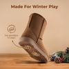 image:imageDREAM PAIRS Girls Boots Kids Boys Winter Mid BootBrown
