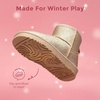 image:imageDREAM PAIRS Girls Boots Toddler Kids Winter ShoesGold