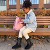 image:imageDREAM PAIRS Girls Boys Winter Cowboy Cowgirl BootsBlack